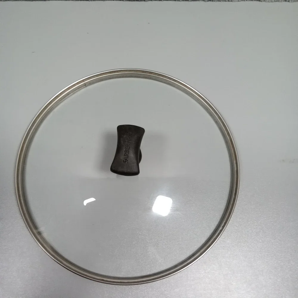 Farberware 9.25 Inch‎ Replacement Glass Lid with Stainless Steel Rim and Knob